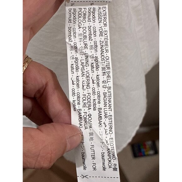 Zara Womens embroidered White button-up Cotton maxi summer dress size Small - Picture 7 of 9